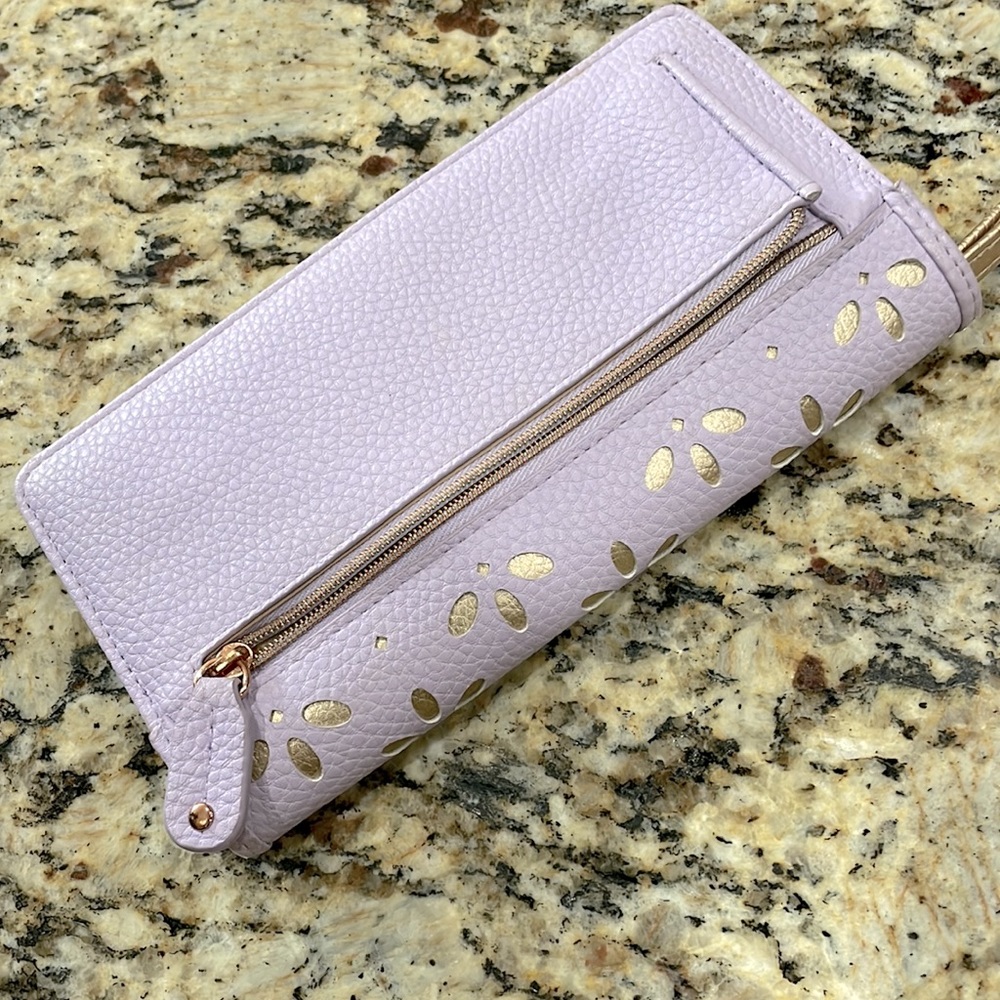 NWOT BUXTON Floral Wallet/Wristlet/clutch with arm band - Picture 6 of 15